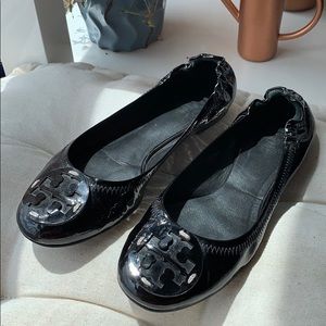 Tory Burch | Black Minnie Ballet Flat | Size 7.5